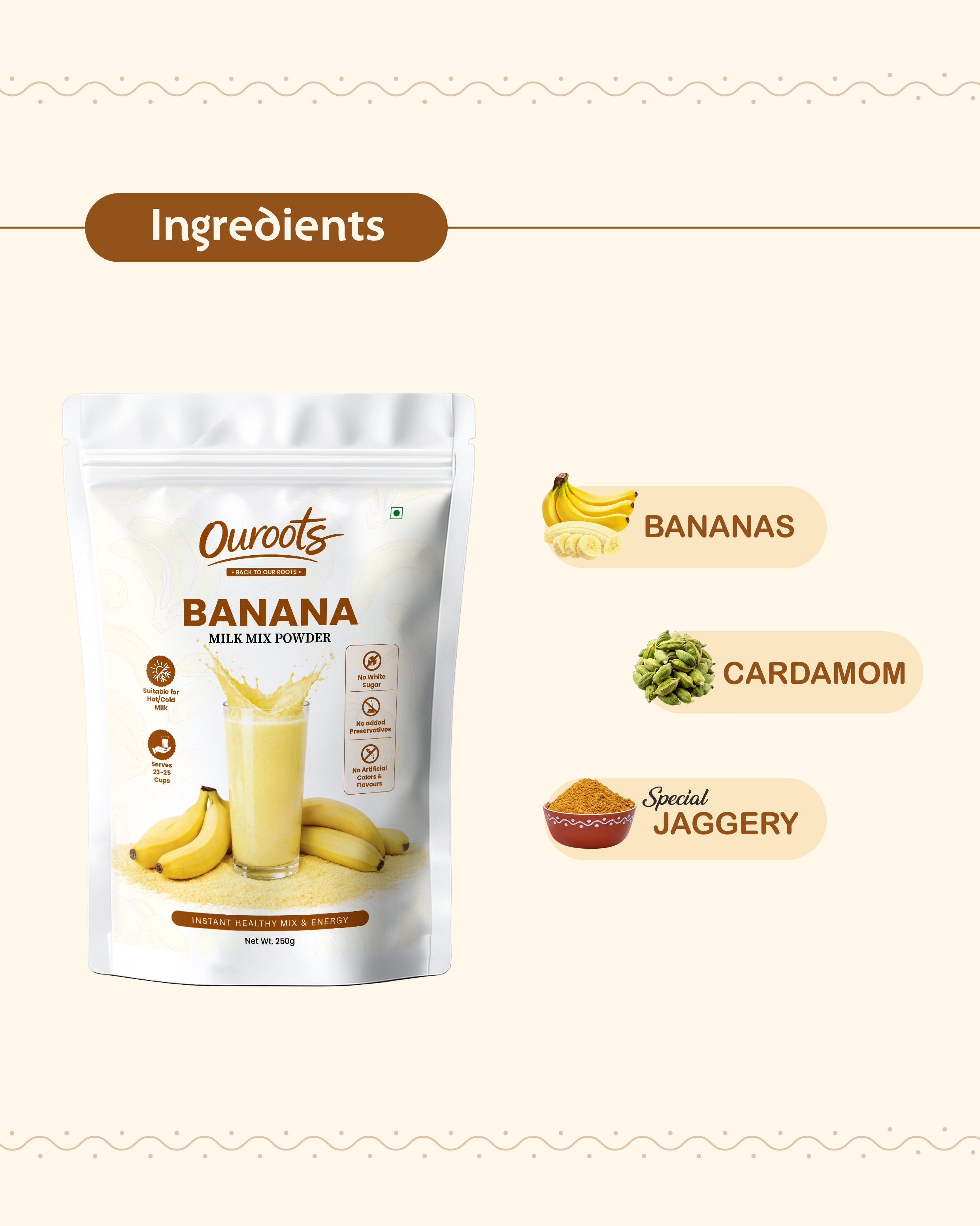Banana Milk Mix Powder